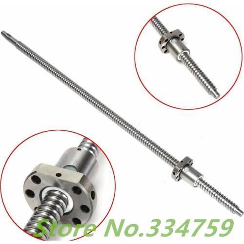 SFU1605 500mm BK/BF12 machined Ball Screw : 1pc ball screw RM1605 L500mm+1pc SFU1605 ball nut cnc parts