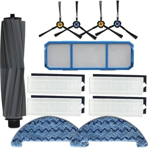 Side Brush Main Brush Hepa Filter for chuwi ilife A7 A9S robot vacuum cleaner Parts Replacement Mop Cloth Primary Dust filter
