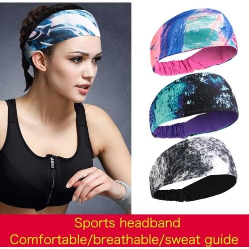 Sports Headband Soft Breathable Sweat-Absorbent Anti-Perspirant Belt Basketball Fitness Running Sweat Guide Headscarf