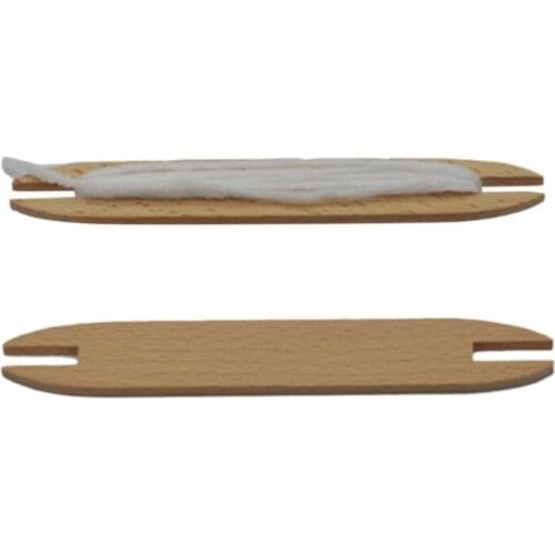 Beech Wood Weaving Shuttle Loom Knitting Tool Sweater Scarf Tapestry Coil Stick DIY Needlework Crafts