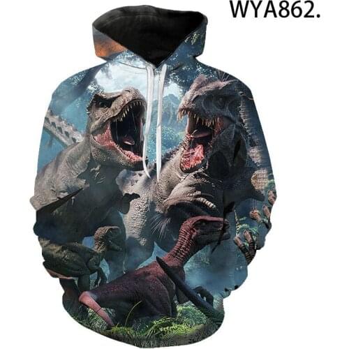 Movie Jurassic World 3D Print Hoodies Classic Retro Sweatshirt men/women Fashion Pullover high quality teens hoodie Jacket 5xl