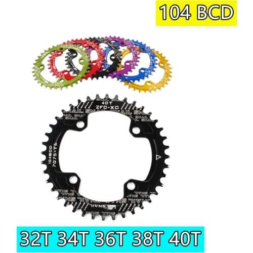 Bicycle Chainring 32T 38T 40T Mountain Bike Crankset Tooth Plate 104 BCD For Shimano M370 M410 M610 M615 M670 M780Toothed Disc