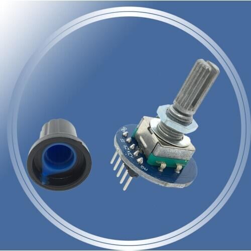 2PCS/LOT Rotating Potentiometer Knob Cap Digital Control Module Rotary Encoder Controller Switch 5V Diy Kit EC11 For Arduino