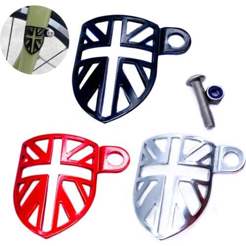 Bicycle Front Fork Protection Baffle Plate Hollow Aluminum Alloy Lightweight Brake Line Protector for Brompton Bike
