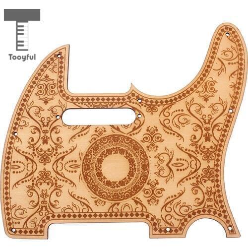 Tooyful Maple Flower Pickguard Scratch Plate Protector For Telecaster Tele TL Guitar