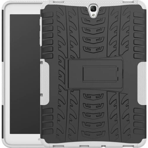 Stand Shell For Samsung Galaxy Tab S3 SM-T820 SM-T825 9.7 Inch Case Shockproof Silicone TPU+PC Tablet Protect Cover Funda+pen