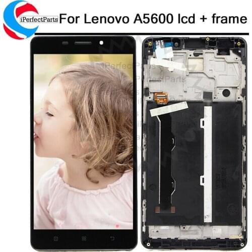100% tested Good lcd for lenovo a5600 Touch Screen Digitizer Display Assembly 5.5" For lenovo A5600 Free shipping +Track Number