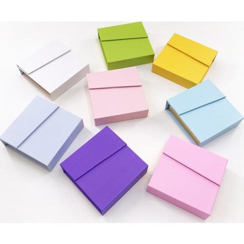 10/30/50/100 Pcs Wholesale Custom Logo False Eyelash Packaging Portable Pull-out Square Rectangle Box Eyelash Storage Box