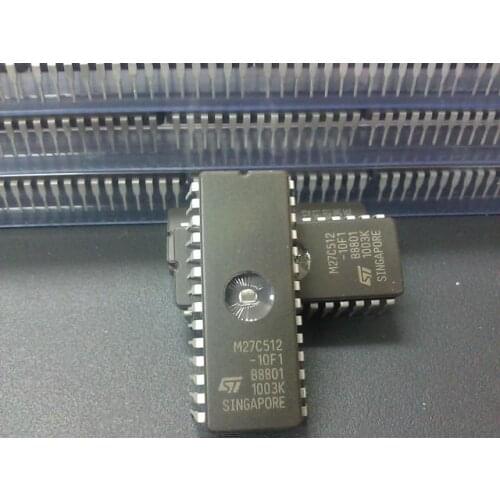 10pcs M27C512-12F1 27C512 M27C512-10F1 W27C512 ST DIP-28 EPROM IC CHIPS Drive IC For Car Repair