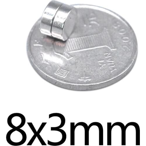100/200/300pcs 8x3mm Mini Small circular Magnets Fridge N35 8*3mm Neodymium Magnet Dia Permanent NdFeB Magnets
