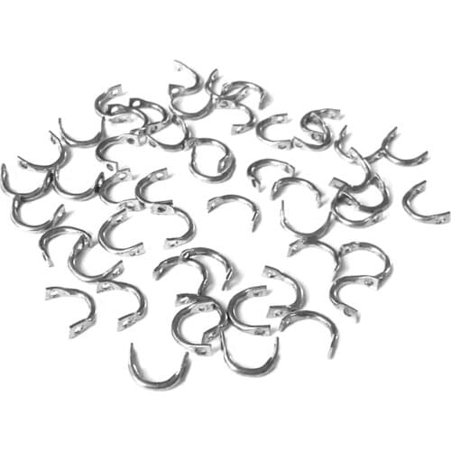 100Pcs Easy-Spin Clevises Fishing U-ring 7mm* 5mm For Spinner Fishing Lure Fishing Spoons Blades Carp Fishing Accessories 2021