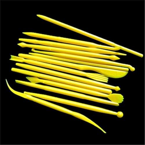14pcs/set Crafts Clay Modeling Tool Plastic Clay Sculpting Set Plasticine Shaping DIY Handmade Crafts Tool Supplies Double Ended