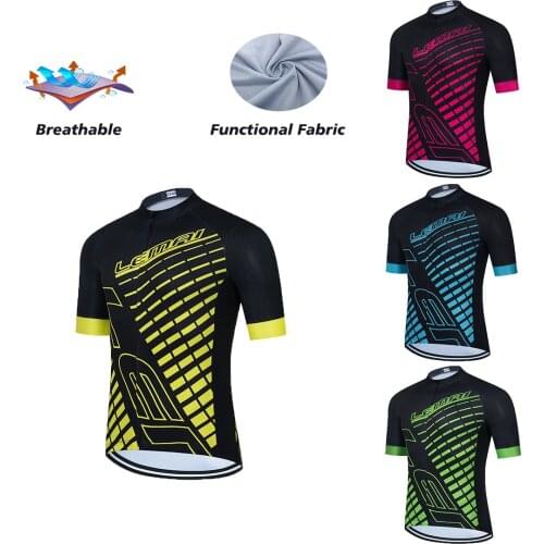 2021 Summer Cycling Jersey Bike Clothing MTB Breathable Sports Jersey For Bicycle Short Sleeve Quick Dry Man Cycling Maillot
