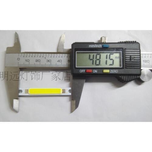 50x7mm LED COB plate surface light source lamp plate strip COB line light source, 9-11V lamp Desk lamp lamp bead light source