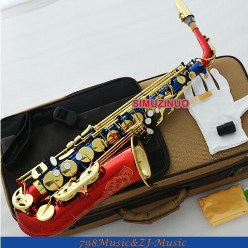 Prof Alto Saxophone Eb Sax hand engraved bell With Case