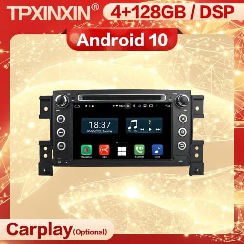 Carplay 2 Din Android Stereo Receiver For Suzuki Grand Vitara 2005 2006 2007 2008 2009 2010 2011 2012 2013 Navi Player Head Unit