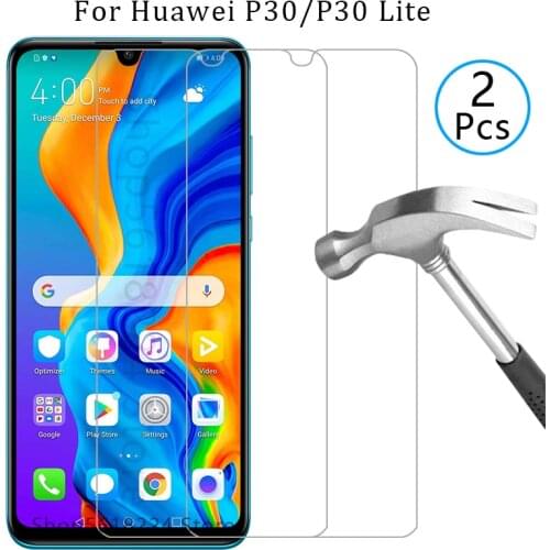 Case for huawei p30 lite cover tempered glass on p 30 light p30lite coque screen protector huawey huwei hawei huaweip30 safety