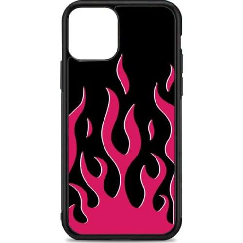 Red flames Phone Case for iPhone 12 mini 11 pro XS Max X XR 6 7 8 plus SE20 High quality TPU silicon and Hard plastic cover