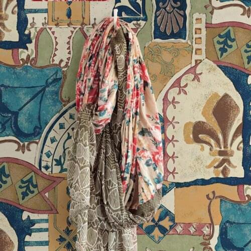 European Bohemian Personality Retro Non-woven Printed Wallpaper, Living Room Bedroom Dining Room Tv Background Home Decoration