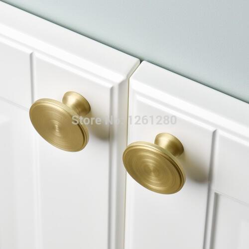 Round solid simple drawer knob furniture cabinet knob hardware wardrobe shoe door single hole handle closet cone pull
