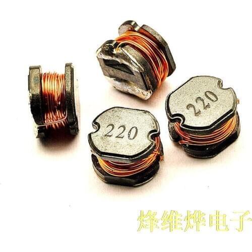 Free shipping SMD power inductors CD75 22UH word mark 220 ( 50 )