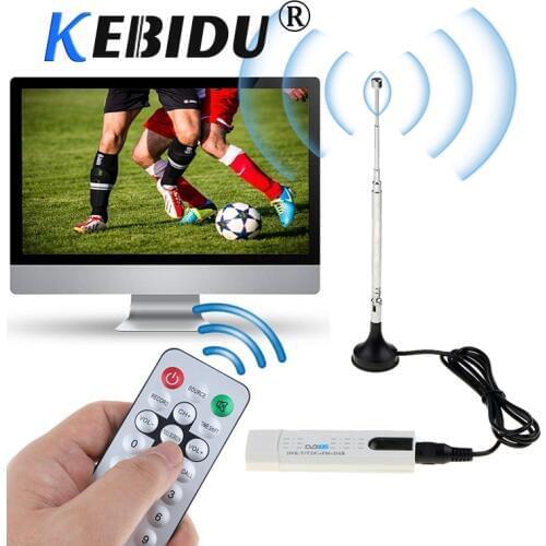 Kebidu USB DVB-T/DVB-T2 TV Receiver Tuner DVB T/C/T2+FM+DAB HDTV Digitale Satellite Antenna Receiver TV Stick For PC Laptop TV