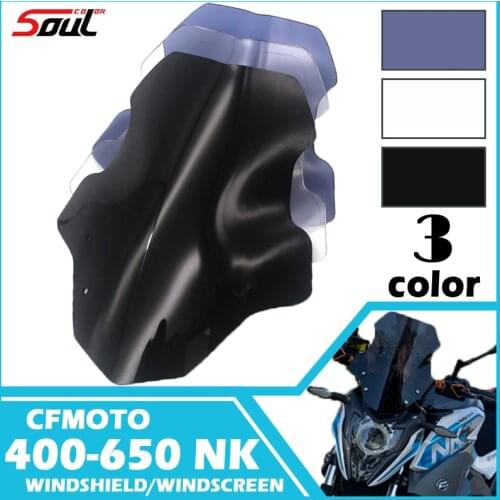 Motorcycle Sports Windshield Visor WindScreen Viser Fits For CFMOTO NK400 NK650 2018 2019 2020 400NK 650NK '18-'20