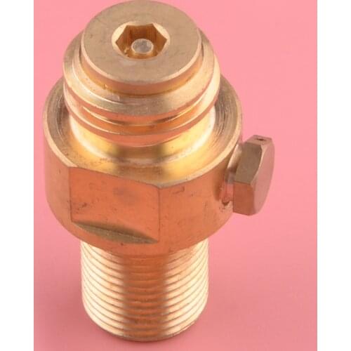 M18*1.5 TR21.4 Brass Thread Valve Adapter Connector Replacement Fit for Soda Stream Cylinder Maker CO2 Refill Tank