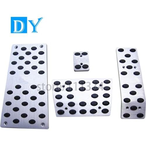 LHD Accessories For Audi Q7 2007 2008 - 2015 Fuel Brake Foot Rest AT Pedals Plate Non Slip Accelerator Pedal Pads Covers