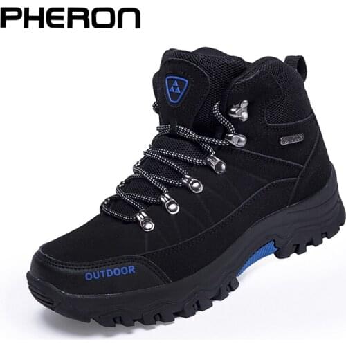 Men Hiking Shoes Waterproof Male Outdoor Tourism Climbing Shoes Leather Climbing Mountain Shoes Hiking Hunting Boots Sneakers
