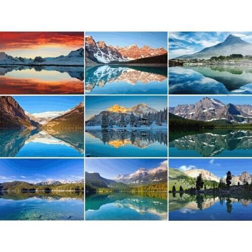 DIY 40x50CM Paint By Numbers For Landscapes Home Decoration Oil Painting By Numbers Full Set For Adults