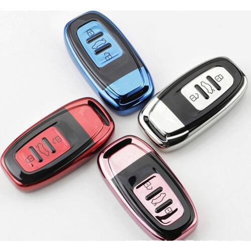 New Car TPU Key Cover Protection Case For Audi A4 A4L A5 A6 A6L Q5 RS7 S7 A7 A8 Q5 S5 S6 Shell Remote Styling Auto Accessorise