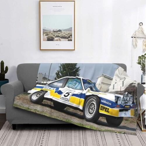 Opel Manta 400 1534 Blanket Bedspread Bed Plaid Large Knit Plaid Cotton Wool Canopy Covers