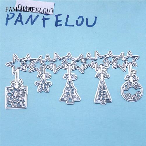 PANFELOU Metal craft Star hanging lamp paper die cutting dies for Scrapbooking/DIY Easter wedding Halloween cards