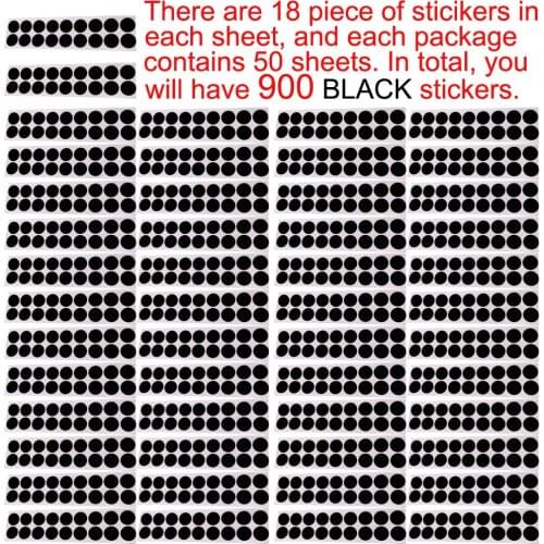 4/5" Shooting Target Stickers Patch in 900 Pcs/Pack suitalble for target shooting of firearm airgun pellet gun & BBs