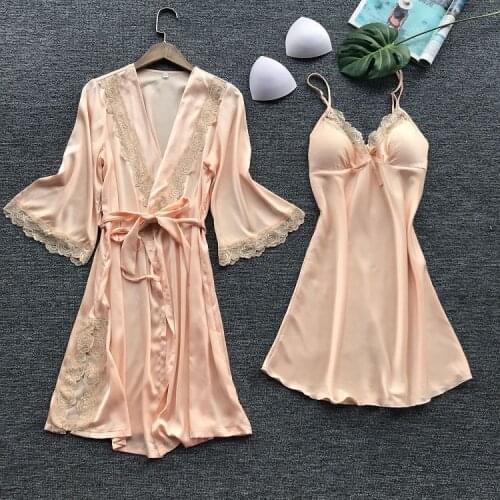 PERFERING Women's Satin Robes