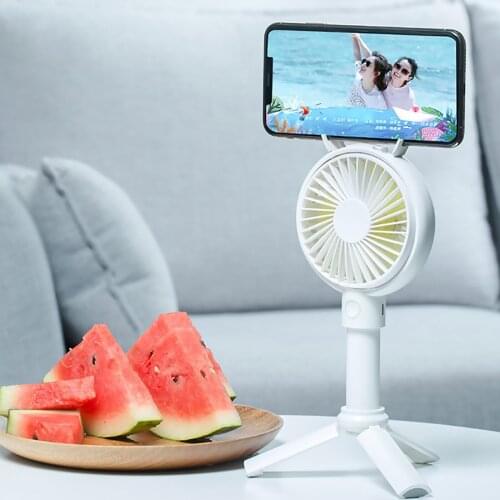 Mini Handheld Desk Fan USB Rechargeable 3 Speed Adjustable Portable Quiet Air Cooler Summer Cooling Outdoor Travel Radiator Fan