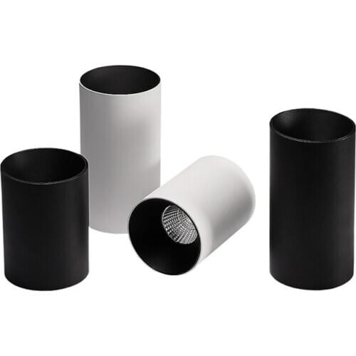 Surface Mounted Cylindrical COB LED Downlights 10W 12W 15W LED Ceiling Spot lights AC85~265V LED Lamps Background Wall Lighting