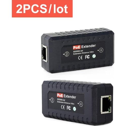 1pcs IEEE802.3af port transmission extender for IP cctv camera system transmission distance extend 120m transmission