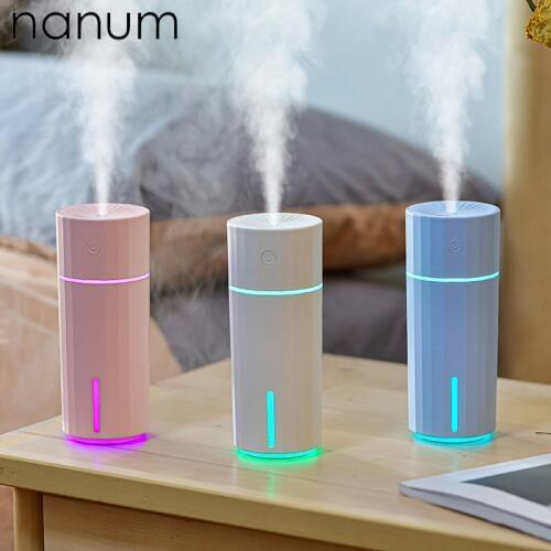 New Car Essential Oil Diffuser Mini Ultrasonic Diamond Humidifier LED Night Light USB Aromatherapy Fogger Car Air Freshener