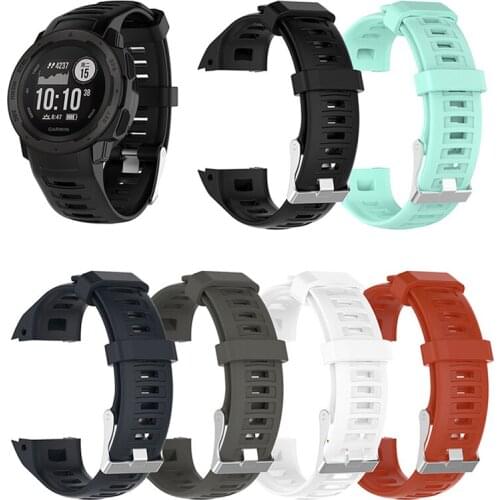 Protective Case Cover For Garmin Instinct Sports Watch 22mm Silicone Band Wristband Strap for Garmin Instinct Bracelet belt