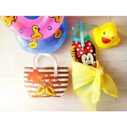 1 Set 1/6 Dolls Swimming Ring + Duck + Swimsuit + Bag Accessories for Blyth Pullip Azone Barbies Monster Doll