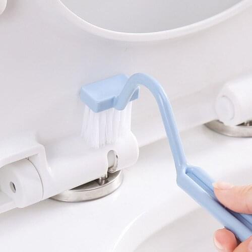 1Pc Portable V Shape Curved Long Handle Toilet Brush Rim Easy Clean Corner Deeply Cleaning Brush Home Hotel Bathroom Accessories