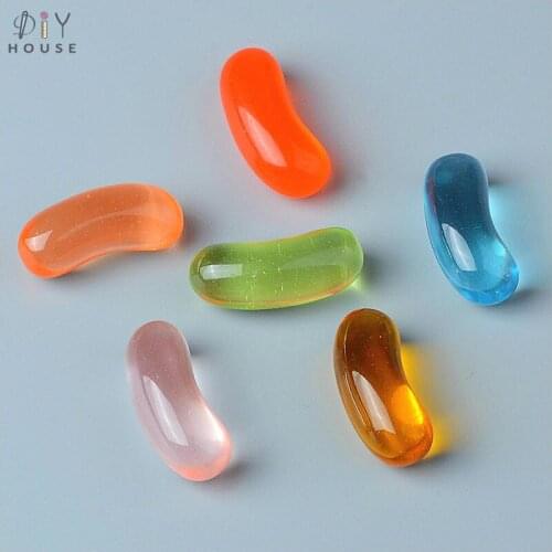 10/20/30Pcs Imitation Pill Candy Flatback Planar Resin Color DIY Craft Supplies Kids Hair Accessories Phone Shell Embellishments