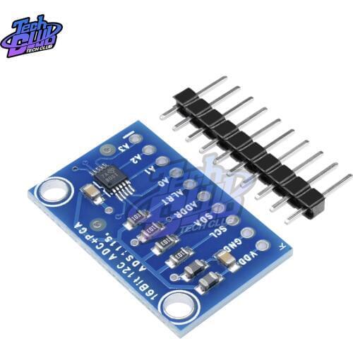 16 Bit I2C ADS1115 Module ADC 4 Channel with Pro Gain Amplifier for Arduino RPi