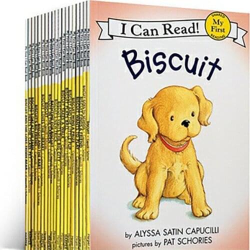 23 Books Point Reading English Picture Book I Can Read Biscuit Dog Biscuit Story Manga Drawing Book Gift Audio Art Artbook