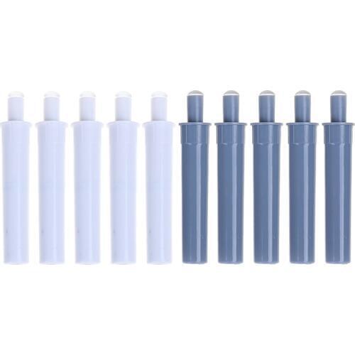 5PCS Gray/White Cabinet Catches White Damper Buffers For Door Stop Kitchen Cupboard Quiet Drawer Soft Close Furniture Hardware