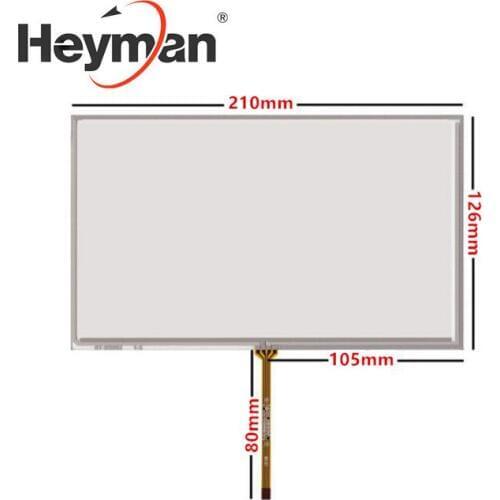 Heyman 9 inch Resistance screen AT090TN10 AT090TN12 211*126 original handwritten car DVD navigation GPS touch screen panel