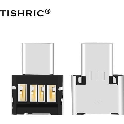 TISHRIC OTG Micro USB Type c USB-C to USB Adapter Type-c DATA Cable Converter For Xiaomi Huawei Samsung Mouse usb Flash Drive