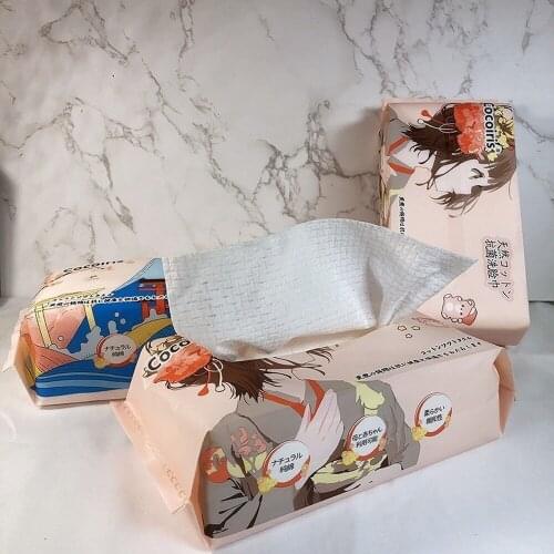 Antibacterial Disposable Face Towel Soft and Skin-friendly Thick Cotton Wet and Dry EF Pattern Portable 50 Makeup Tools